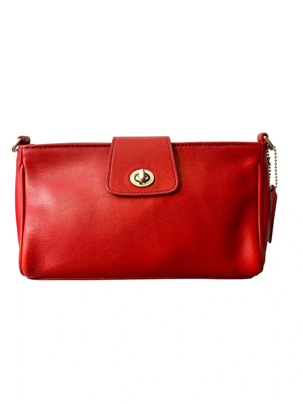 Vintage Coach Red Leather Legacy Demi Flap Crossbody Bag 9154 - Made in USA